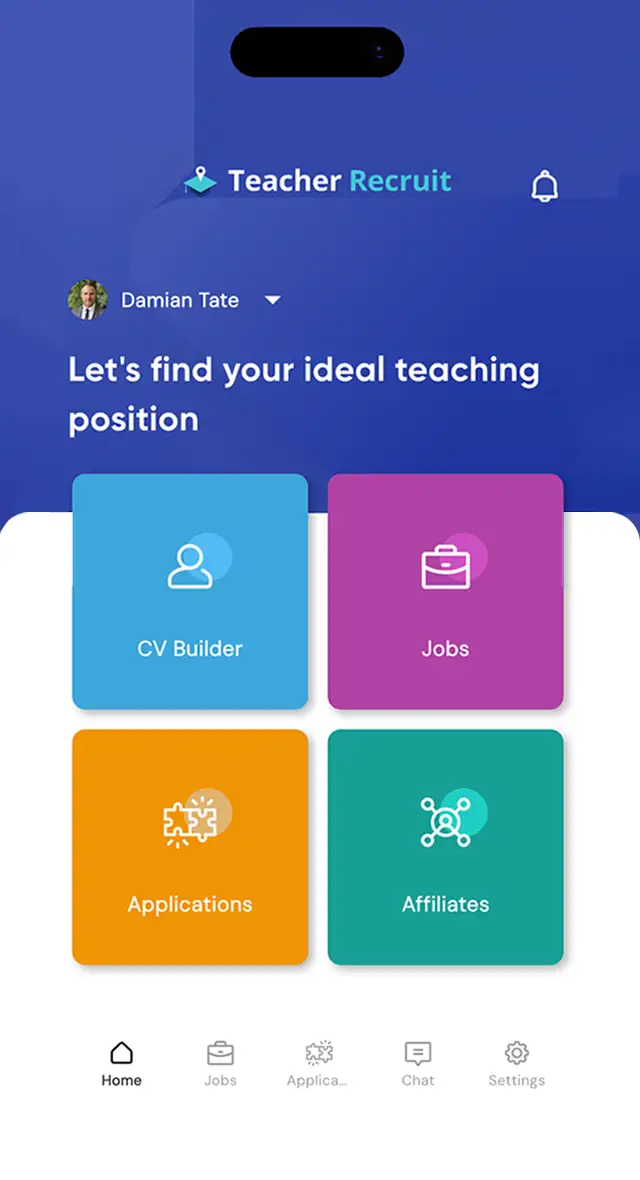 The Teacher Recruit mobile app